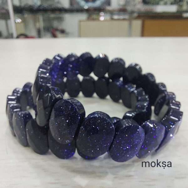 Blue goldstone bracelet deals