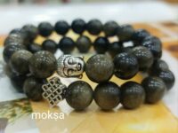 Golden sheen obsidian crystal bracelet - 1pc
