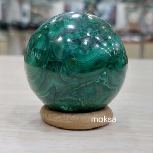Malachite crystal sphere - 1pc