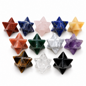 Mini Crystal Merkaba sacred geometry Star Tetrahedron crystal – 1 pc