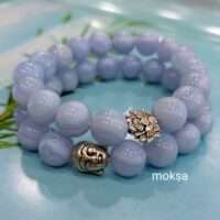 Blue lace agate bracelet