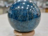 Blue apatite crystal sphere - 1pc