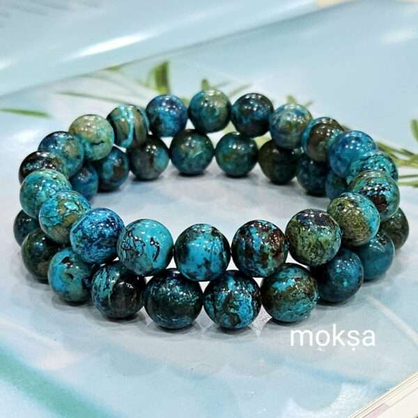 Chrysocolla beads deals bracelet