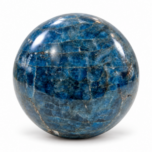 Blue Apatite Crystal Sphere