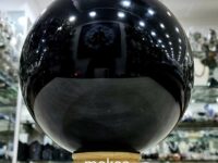 Black Obsidian crystal sphere - 6 inches - 6kg