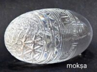 Sriyantra shivalingam in clear quartz (Sphatik) - 90+% clarity  - 1pc