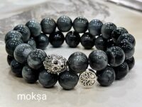 Grey Cat's eye crystal bracelet (protection, intuition, luck) - 1pc