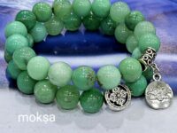 Chrysoprase Crystal bracelet (creativity, truth, fertility, sleep, talent, speech) - AAAAA - round - 1pc