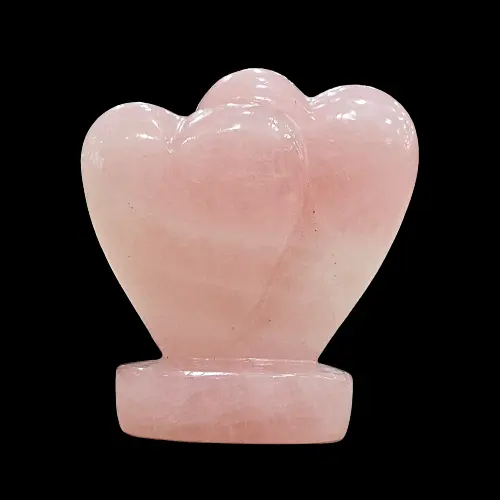Rose quart twin heart Medium