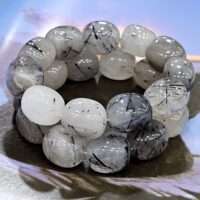 Tourmalated quartz bracelet