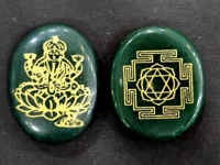 Lakshmi and Yantra symbol of Prosperity and wealth