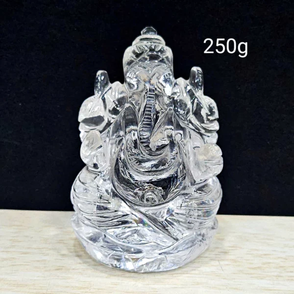 Clear quartz Ganesha 250gms