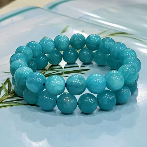 Buy Tiarashop Natural Amazonite Clear Quartz Crystal Stone bead bracelet  for Stress Anxiety relief, Healing, Crystal Products Jewelry for women and  Men at Amazon.in