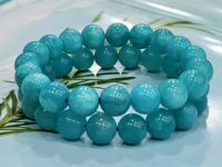 Premium Quality Amazonite crystal bracelet - 10mm rounded - lucky - 1pc