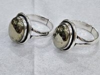Abundance & wealth Pyrite rings - Polished - 1pc