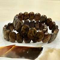 Bronzite Crystal Bracelet - Oval flat faceted - 1pc