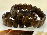 Bronzite Crystal Bracelet - Oval flat faceted - 1pc
