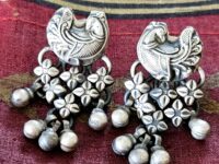 Silver Peacock with Ghungroo
