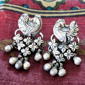 traditional-92-5-silver-earrings-peacock-1pc