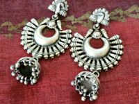 Big crescent peacock jhumki