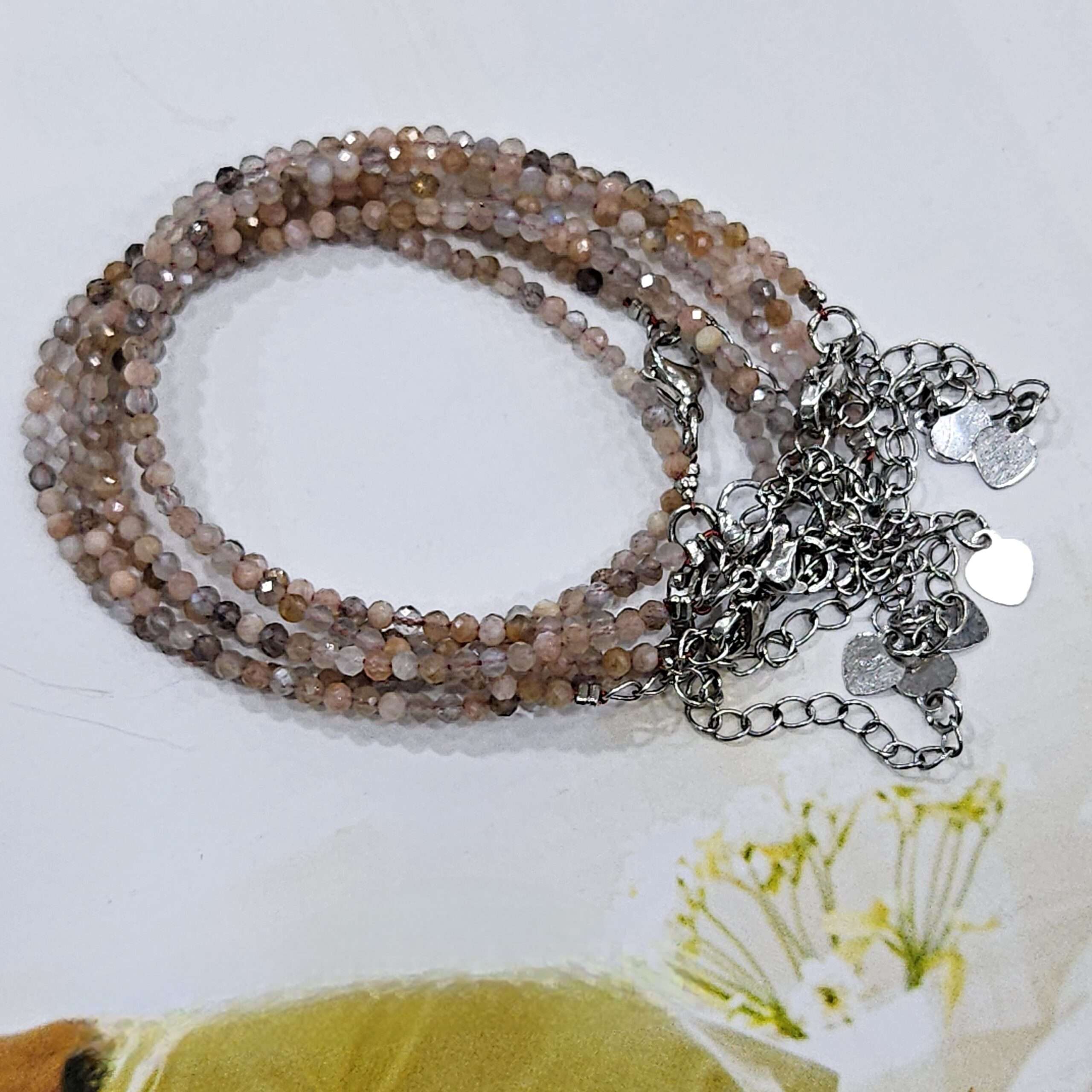 Rainbow Moonstone Crystal Bracelet w/ Chip Stone Beads – Crystalline Dream