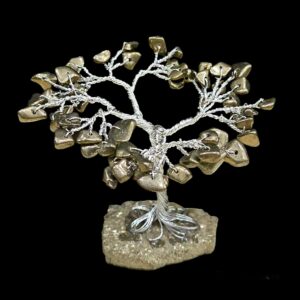 Tiny Pyrite crystal tree - Opportunity, Prosperity & abundance - 1pc