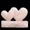 Rose Quartz Sweethearts Twin Heart Crystal – Pink Double Heart Stone for Love, Healing, and Relationship Energy