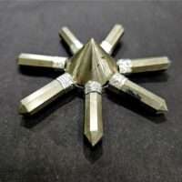 Pyrite Crystal Grid - Abundance - 1pc