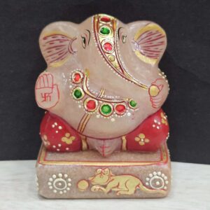painted-ganesha-on-platform-1pc