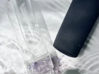 Crystal elixir bottle with chips