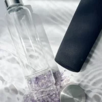 Crystal elixir bottle with chips