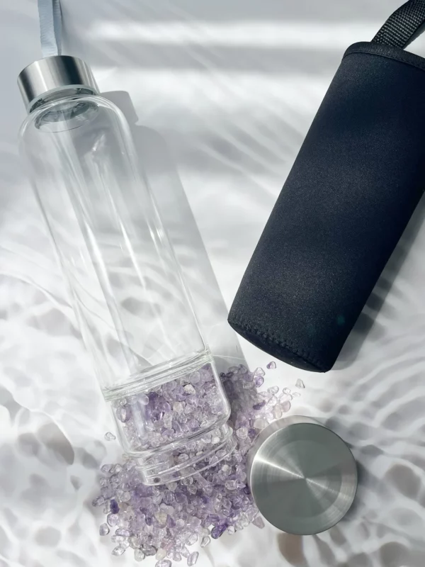 Crystal elixir bottle with chips