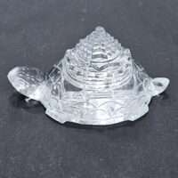 Tortoise with Sriyantra in Clear Quartz - 1pc