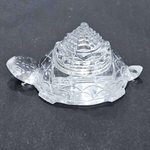 tortoise-with-sriyantra-in-clear-quartz-1pc