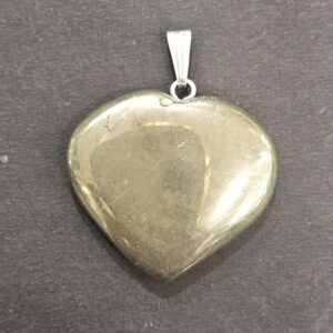 pyrite-pendant-heart-shaped