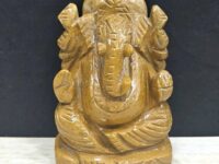 Yellow Jasper / Camel Jasper crystal Ganesha figurine - 1pc
