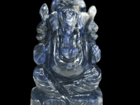 Hand carved figurine Sodalite crystal Ganesha - 1pc