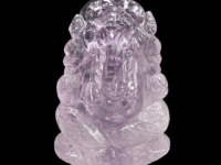Hand carved Brazilian Amethyst Ganesha - 1pc