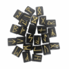 Black Agate Rune Set