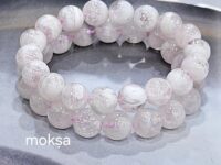 Snowflake rosequartz bracelet - 1pc