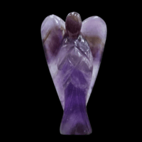 Amethyst Crystal Angel Figurine 3 inch - 1pc