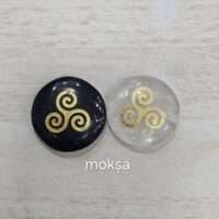 Triskelion- the triple spiral - cabochon - 1pc