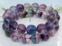 Multicoloured Fluorite Bracelet, AAAAA, 12mm