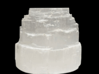 Selenite tealight holder lamp - 1pc