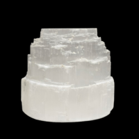 Selenite tealight holder lamp - 1pc