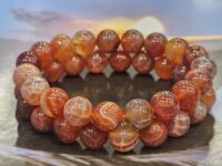 Superior Quality Fire agate bracelet - 1pc