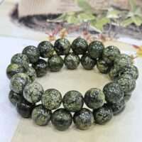 Green Spot Jasper bracelet - 1pc