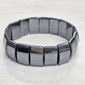 hematite-bracelet-1-pc-flat-rectangular-7-5inches