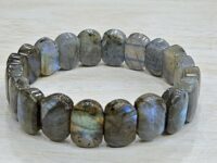 Labradorite bracelet - flat oval faceted 1pc