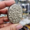 Pyrite for Prosperity - Oval Palm Semi Polish
